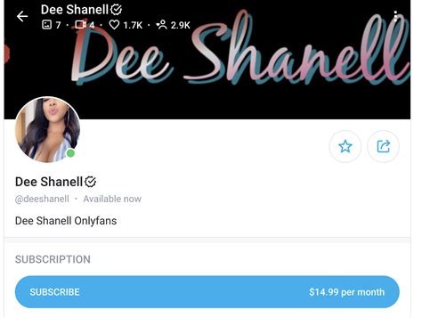 dee shanell onlyfans leak|Under the skin of OnlyFans